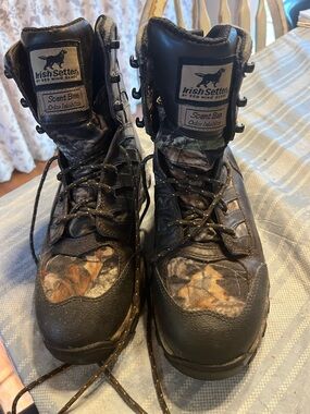 Irish Setter Black and Brown Realtree Camo Hiking Boots